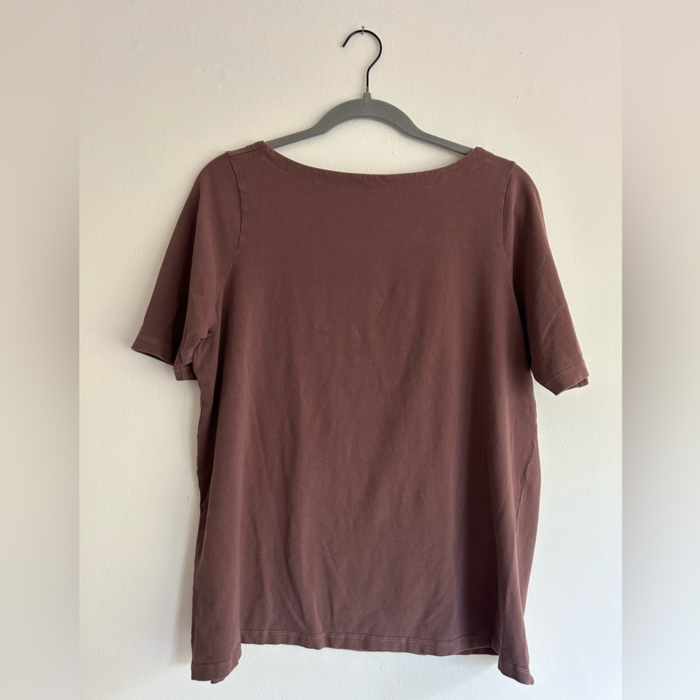 Universal Standard half sleeve boat neck top